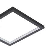 LED kattovalaisin Gafares, musta alumiini 33 cm kaukosäädin CCT