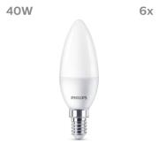 Philips-LED-kynttilä E14 4,9W 470m 2700K matta 6x