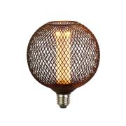 LED-lamppu E27 Mesh 3,5 W 1 800 K Ø12 cm musta