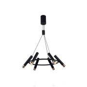 Elegance-riippuvalaisin 6-lamppuinen, musta