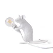 LED-koristepöytävalo Mouse Lamp USB istuva valk.