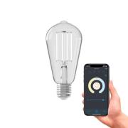 Calex Smart E27 ST64 LED 7W filamentti 1800–3000K