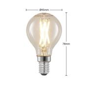 LED-filamenttilamppu E14 4W 2700K pisara him. 2x