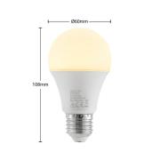 LED-lamppu E27 A60 9,5W 3 000 K opaali, 2 kpl