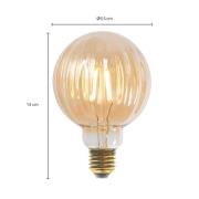 E27 3,8W LED G95 2700K 340lm uritettu amber 5 kpl