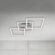 LED-kattovalo Frame step-dim, kromi-alum. 76X37 cm