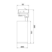 LED-kiskovalaisin Lucea 3-circuit 20W musta