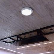 LED-kattouppovalaisin Zaurak, valkoinen, pyöreä, Ø 22 cm