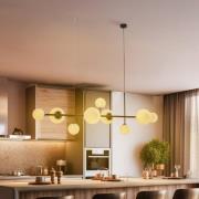 Joel-riippuvalaisin, musta/valkoinen, 9-lamppuinen