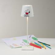 Zafferano Poldina Heart -LED-akkupöytälamppu IP65