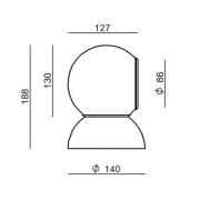 Stilnovo Gravitino LED-seinälamppu, kääntyvä, musta