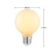 LED-lamppu E27 4W G80 2700K himmennys opaali 2 kpl