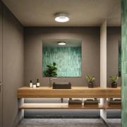 Paulmann HomeSpa Casca LED-kattovalaisin, valkoinen/alumiini, IP44