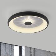 Vertigo LED-kattovalaisin, CCT, Ø 61,5 cm, musta