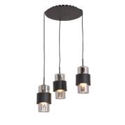Riippuvalaisin 22141 3-lamppuinen Ø 45 cm musta/kromi