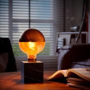 Calex Square Marble pöytävalaisin, musta