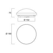 Sylvania Start Surface LED-kattovalaisin, Ø 18 cm