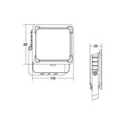 BRUMBERG Neo Mini LED-valonheittimet, leveys 11,5 cm 4000K