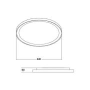 BRUMBERG Sunny Midi LED-kattovalaisin RC CCT valkoinen