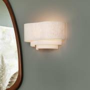 MARKET SET Pebble tekstiiliseinälamppu, kermanvärinen