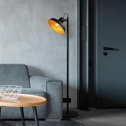 Lattiavalaisin Lik 4036, kallistettava varjostin, musta/kultainen