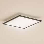 Lindby LED-paneeli Enhife, musta, 39,5x39,5 cm