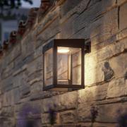 Philips aurinkosensoriseinävalaisin Camill musta/kirkas 14 x 14 cm