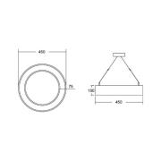 BRUMBERG Biro Circle Ring10 direct CA Ø 45 cm hopea 4000 K 4000 K