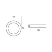 BRUMBERG Biro Circle Ring Katto Ø 75 cm DALI hopea 3000 K DALI hopea 3...