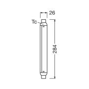 OSRAM LED-lamppuputki S15, S19, 28,4 cm, 7 W, 2700 K