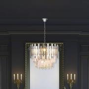 Riippuvalo Aspen metalli kromivärinen lasikristallit korkeus 30 cm