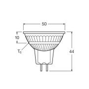 OSRAM LED-heijastin, GU5.3, 2,6 W, 12 V, 2700 K, 120°