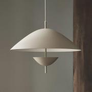 ferm LIVING riippuvalaisin Lod, beige, rauta, Ø 50 cm