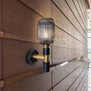 Norma seinävalaisin, 42 cm, musta/messinki, lasi, E27