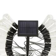 LED-aurinkokäyttöinen valoketju DecoBulb, 20-flg., läpinäkyvä, IP44