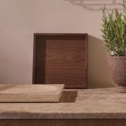 AYTM-tarjotin Unity, pähkinäpuu, pituus 35 cm, leveys 35 cm, puu