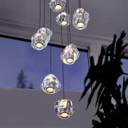 LOOM DESIGN LED-riippuvalaisin Ice Ball, kromi/kirkas 10-valo 10 valoa