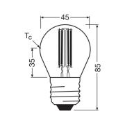 OSRAM LED-lampun hehkulanka E27 3.8W 2700K 806lm 3.8W 2700K 806lm