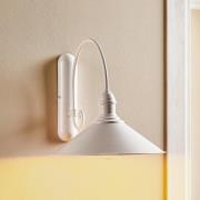 Seinävalaisin Elmo, valkoinen lakattu