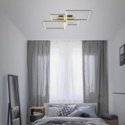 LED-kattovalaisin Frame, kultainen, himmennettävä, 4-valo, 4 valoa