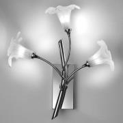 Seinälamppu 7142 3-lamppuinen kromi/kirkas