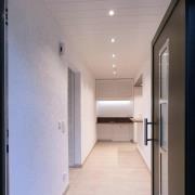 LED-kattoon upotettava valaisin Acrux, Ø 10 cm, hopea matta, CCT