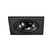 Egger DLS upotettava valonheitin Riga Zooom, kulmikas, musta, 2700K