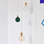 EBB & FLOW Uva L Ripustettava pallo kulta kirkas mini ruudullinen