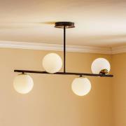 Kattovalaisin Kiba, musta/kultainen, 4-lamppuinen