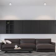 Kattospotti Bima, pyöreä, valkoinen