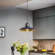 Riippuvalo Felix, sininen/kultainen, 1-lamppuinen