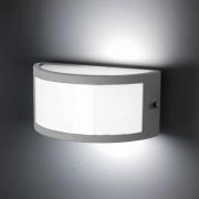 Ulkoseinävalaisin Negus, harmaa, alumiini, muovi, E27