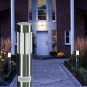 Pylväsvalaisin 475, ruostumaton teräs, korkeus 90 cm, liiketunnistin