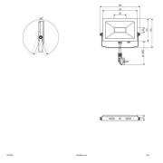 EVN LFA - kohdevalaisin ulos, hopea, 5 700 K 15 W